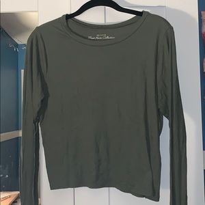 Hollister fitted long sleeve crop top